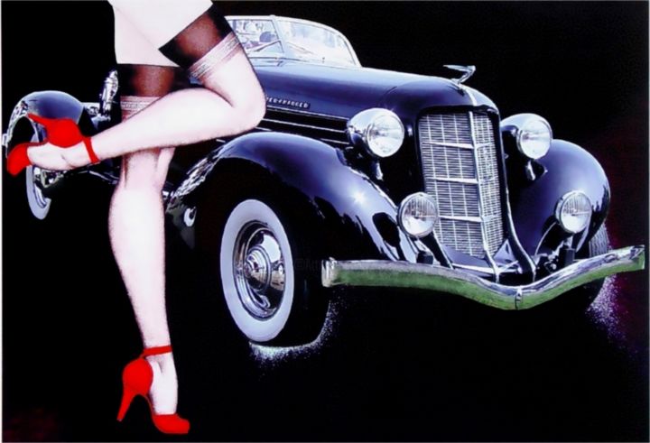 Painting titled "Legs" by Eddie Davis, Original Art,