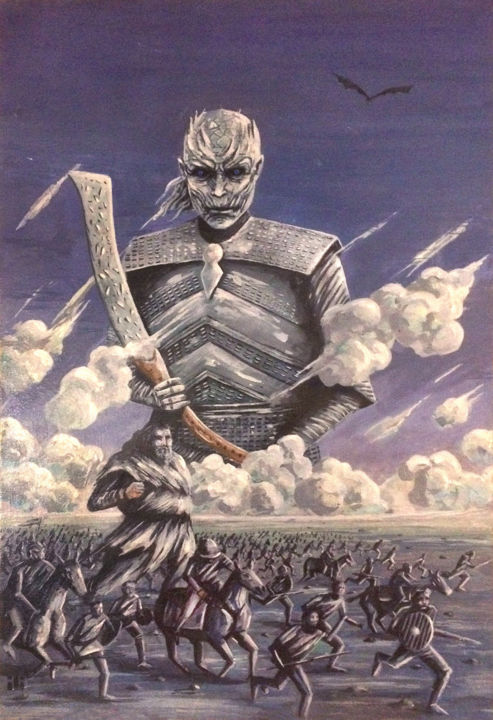 Картина под названием "Game of thrones" - Iltay Sayyed, Подлинное произведение искусства, Акрил