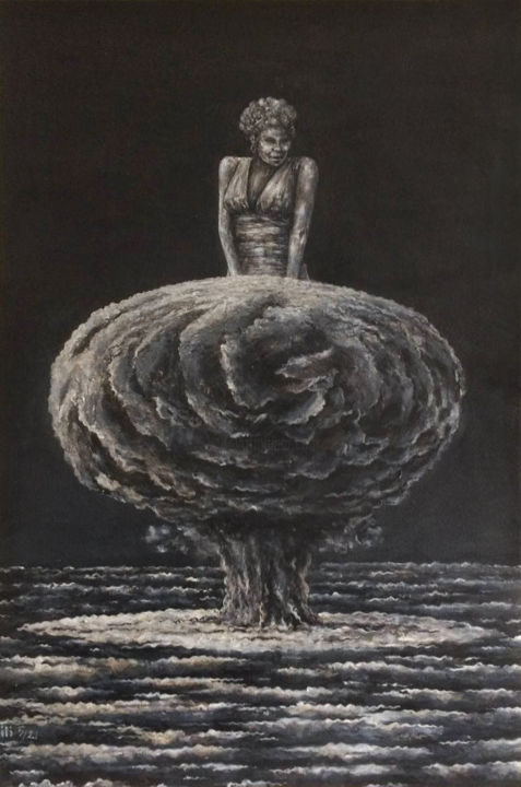 Malarstwo zatytułowany „World war 3” autorstwa Iltay Sayyed, Oryginalna praca, Akryl