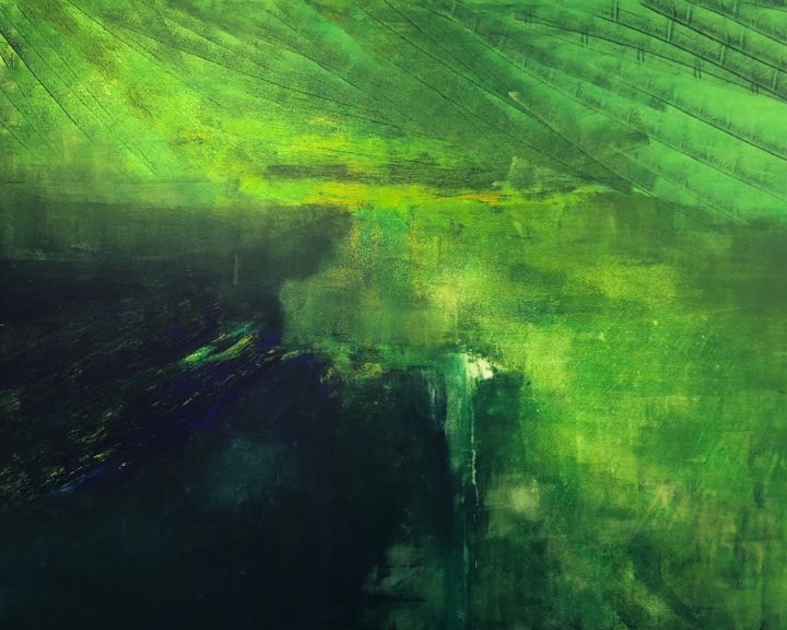 Peinture intitulée "Precipice" par Emma Foster, Œuvre d'art originale, Acrylique
