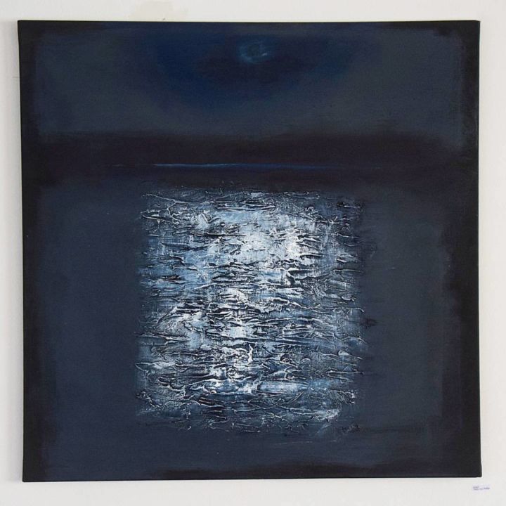 Pittura intitolato "Notte Mediterranea" da Efisio Colandrea, Opera d'arte originale, Acrilico