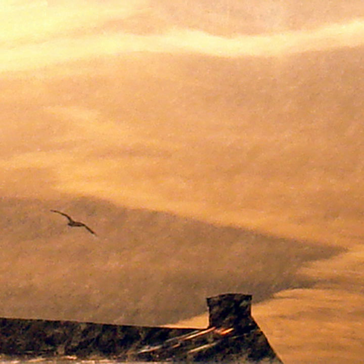 Arts numériques intitulée "2-storm-sea-sky-egi…" par Egils Spuris, Œuvre d'art originale, Peinture numérique