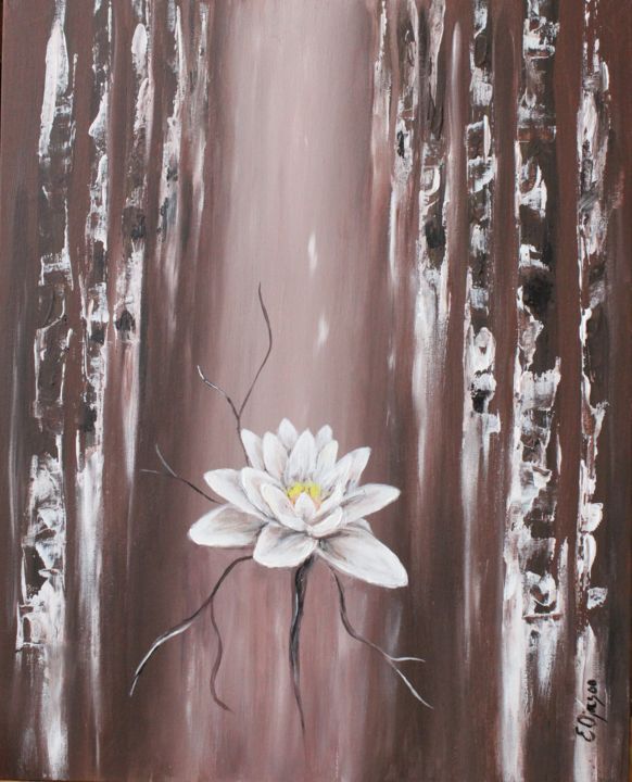 Painting titled "Awakening hope" by Egle Ojasoo, Original Art, Acrylic