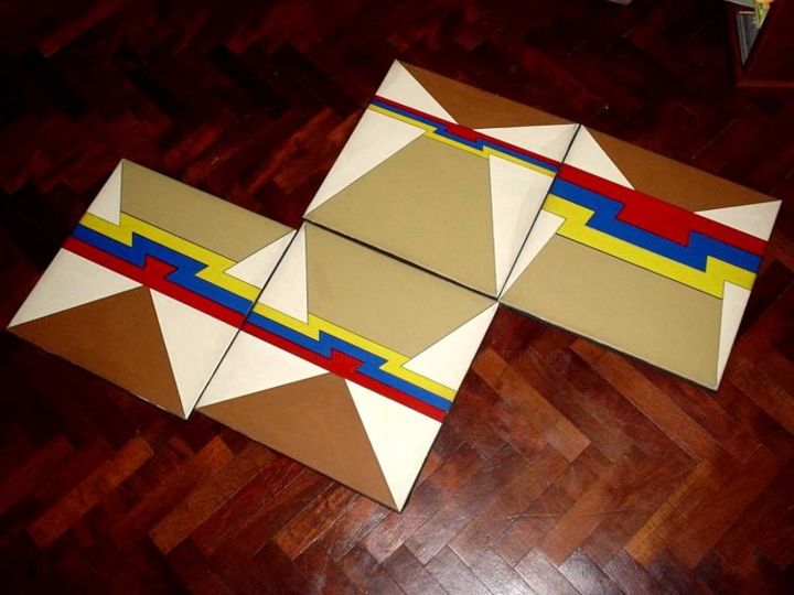 Installation titled "Rompecabeza 5" by Eguenio  Emilio Monferran (Arte Madi), Original Artwork