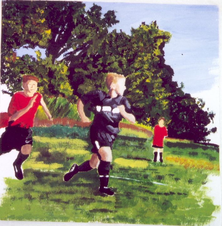 Photographie intitulée "soccerkyle.jpg" par Erika Hoffman, Œuvre d'art originale