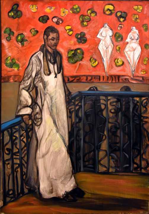 Painting titled "Love" by Eiad Oraby, Original Art, Oil