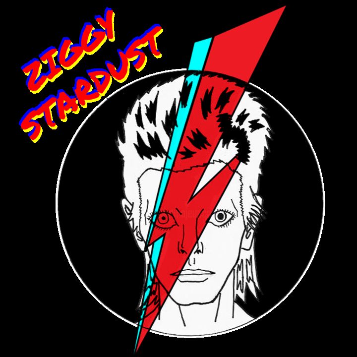 Digital Arts με τίτλο "Ziggy Stardust" από Eidetic Memory, Αυθεντικά έργα τέχνης, Ψηφιακή ζωγραφική