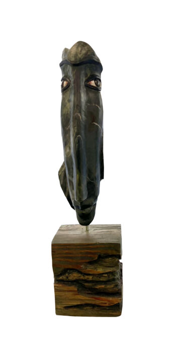 Escultura titulada "Visage 1" por Eido Al Hussein, Obra de arte original, Piedra