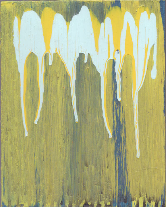 Malerei mit dem Titel "Untitled Rip" von Oberlin The Artist, Original-Kunstwerk, Acryl