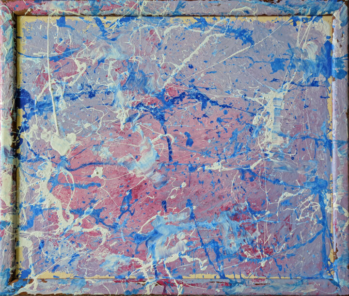 제목이 "Untitled Abstract 37"인 미술작품 Oberlin The Artist로, 원작, 아크릴