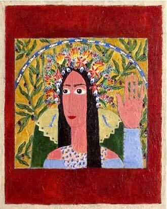 Painting titled "PROPHETESS  MIRIAM" by Eitan Amir, Original Artwork