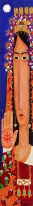 Painting titled "PROPHETESS DEBORAH" by Eitan Amir, Original Art,