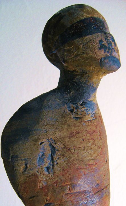 Rzeźba zatytułowany „Figure 4” autorstwa Erik James, Oryginalna praca, Ceramika