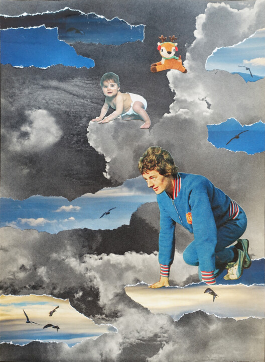 Collages titled "Running in a dream" by Ekaterina Anikina, Original Artwork, Collages