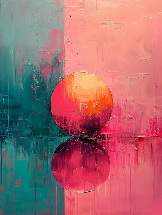 Pintura intitulada "Idea - abstract oil…" por Ekaterina Larina, Obras de arte originais, Óleo