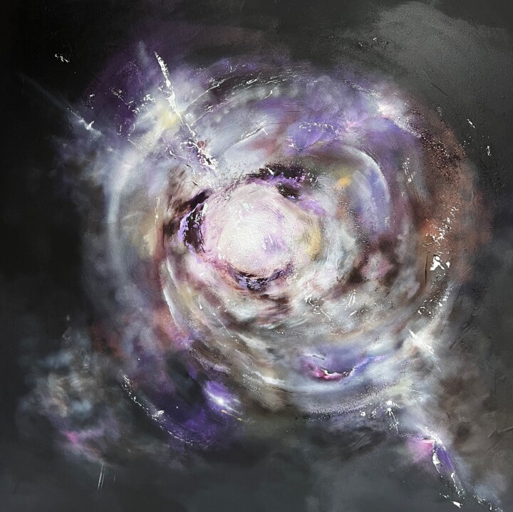 Картина под названием ""New Supernova“" - Ekaterina Nova, Подлинное произведение искусства, Акрил Установлен на Деревянная р…