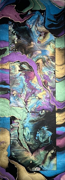 Картина под названием ""Color Symphony"" - Ekaterina Nova, Подлинное произведение искусства, Акрил