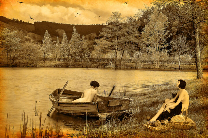 Arte digital titulada "A Summertime with V…" por El Diputado, Obra de arte original, Foto-montaje