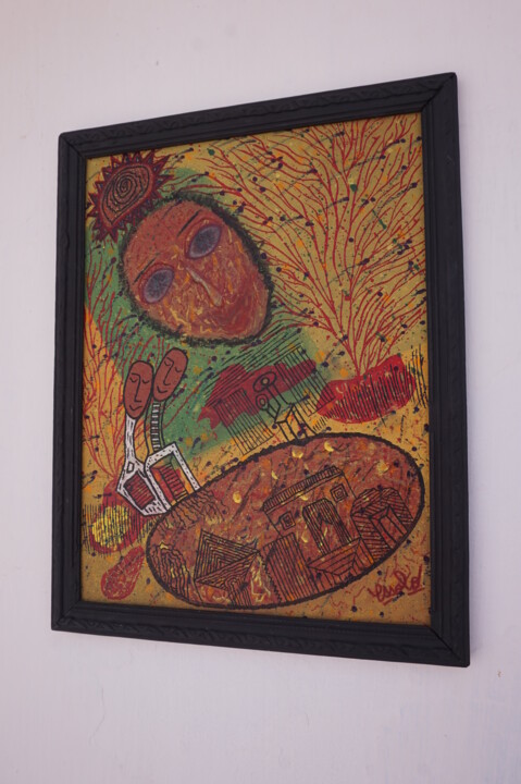 绘画 标题为“Way to home” 由El Mehdi Essolo, 原创艺术品, 丙烯 安装在纸板上