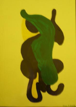 Painting titled ""SHADOW SILHOUETTE"" by Elaine Beverley Tyrrell, Original Artwork, Oil