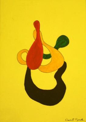 Peinture intitulée ""YELLOW PERIL"" par Elaine Beverley Tyrrell, Œuvre d'art originale, Huile