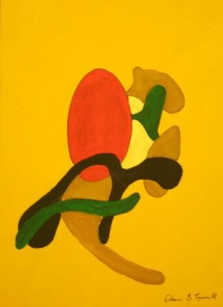 Картина под названием ""BOUQUET"" - Elaine Beverley Tyrrell, Подлинное произведение искусства, Масло