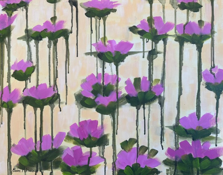 "Rain of Spring" başlıklı Tablo Elaine Mifsud tarafından, Orijinal sanat, Akrilik