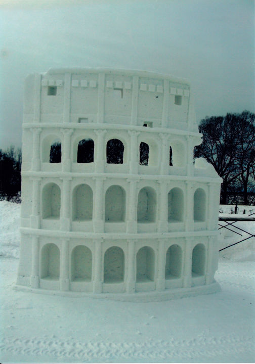 雕塑 标题为“Colisée” 由Toya, 原创艺术品, 冰