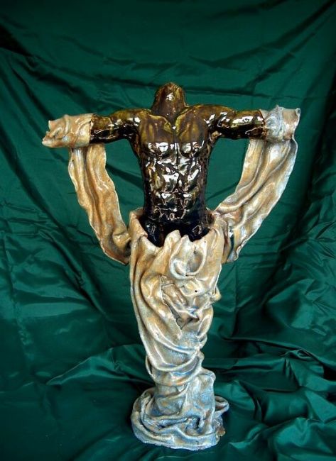Escultura intitulada "the cross" por Emohd, Obras de arte originais