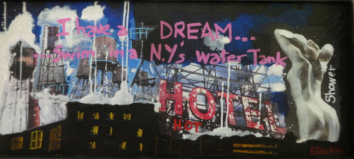 Malarstwo zatytułowany „I have a dream ...” autorstwa Eldekan, Oryginalna praca, Akryl