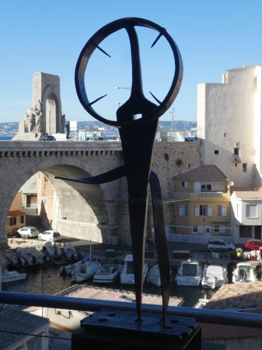 Sculpture titled "EldeKan "Fercloutag…" by Eldekan, Original Artwork, Metals