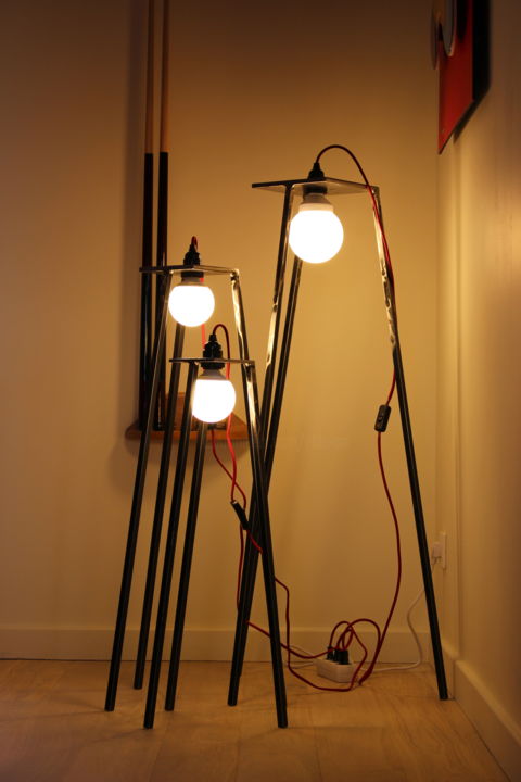 Sculpture titled "EldeKan "Lampe Trip…" by Eldekan, Original Artwork