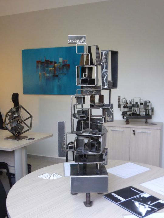 Escultura intitulada "Sculpture métal Eld…" por Eldekan, Obras de arte originais, Metais