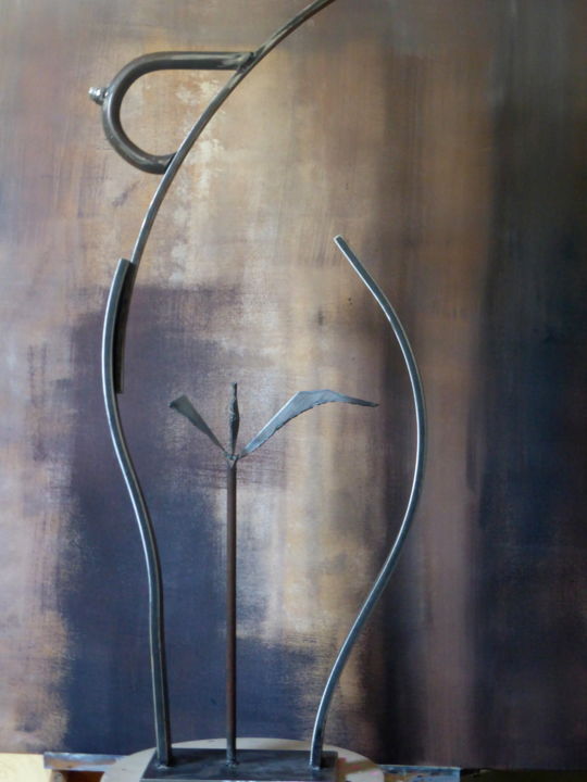 Sculpture titled "EldeKan "Vénus" en…" by Eldekan, Original Artwork, Metals