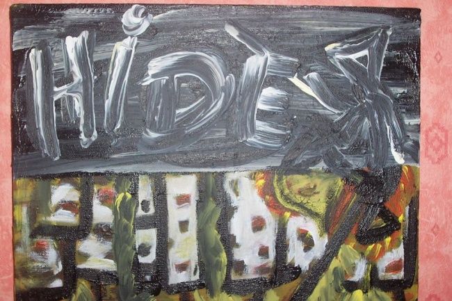 Ζωγραφική με τίτλο "Hide" από Jacques Elduayen, Αυθεντικά έργα τέχνης