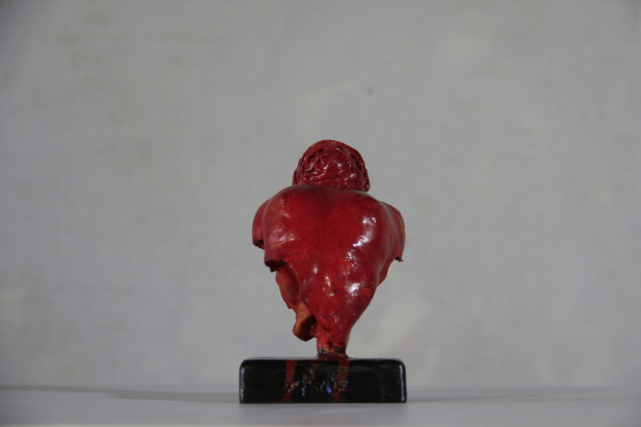 Скульптура под названием "Тяжесть головы" - Володя Варн, Подлинное произведение искусства, Гипс