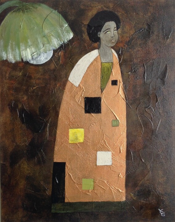 Pintura titulada "Yseult" por Eleanor Gabriel, Obra de arte original, Acrílico Montado en Bastidor de camilla de madera