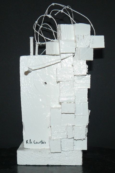 Sculpture titled "vestigios de ruinas…" by Eric Le Courtois, Original Artwork, Collages