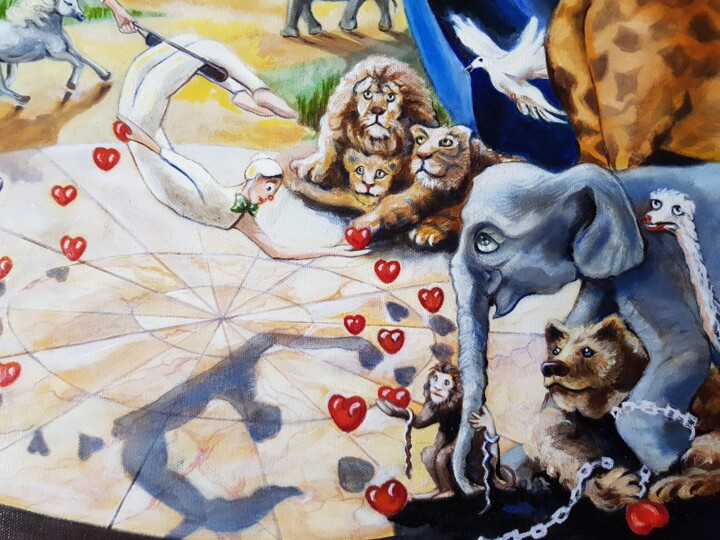 Animal Free Circus (Zoom), Painting by Elen Ture | Artmajeur