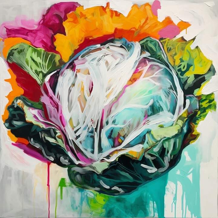 Картина под названием "Colorful Harvest" - Elena Aleksandrova, Подлинное произведение искусства, Цифровая печать Установлен…