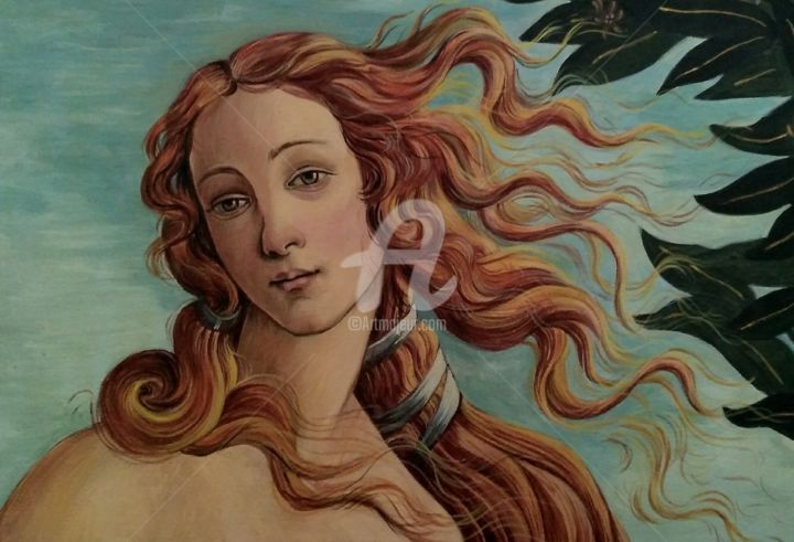 Painting titled "Venus" by Elena Boyko, Original Artwork, Pigments