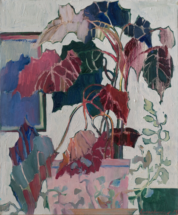 绘画 标题为“Houseplants” 由Elena Branovitskaya, 原创艺术品, 油