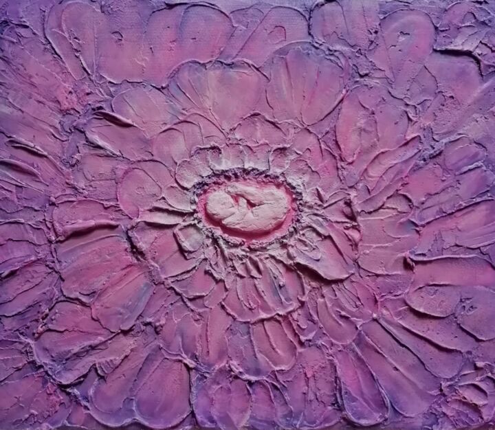 Malarstwo zatytułowany „Mandala of Motherho…” autorstwa Elena Chugurova, Oryginalna praca, Akryl Zamontowany na Panel drewni…