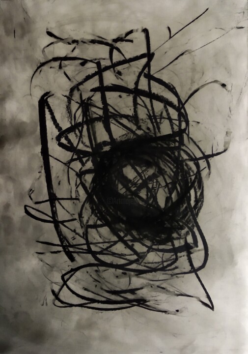 Drawing titled "Knot" by Elena Flying, Original Artwork, Pastel