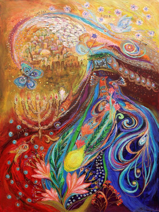 Painting titled "Fateful  Holidays I…" by Elena Kotliarker, Original Artwork, Acrylic