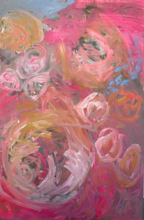 Painting titled "ROSES" by Elena Kovalskaya, Original Artwork, Oil