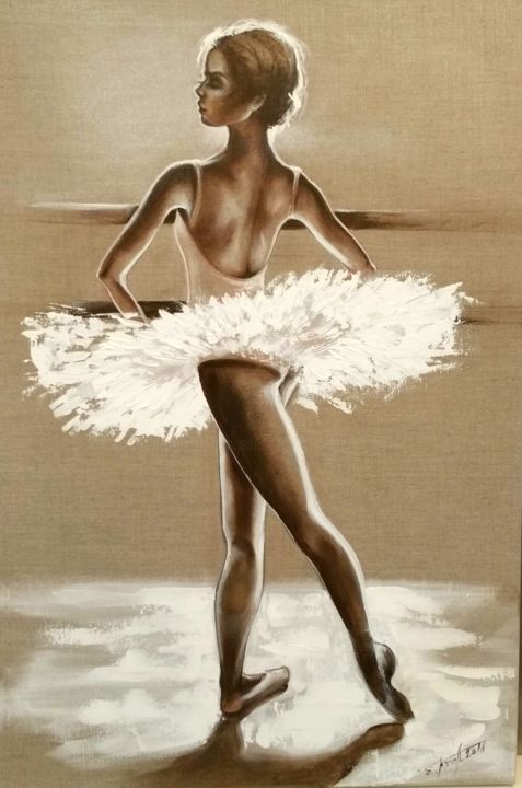 「"Got to dance II" 7…」というタイトルの絵画 Elena Kraftによって, オリジナルのアートワーク, アクリル