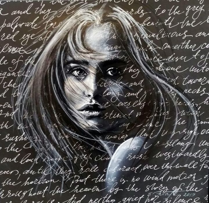 Painting titled ""Remember  me "" by Elena Kraft, Original Artwork, Gouache