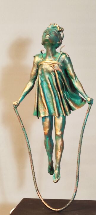 Sculpture titled ""WEIGHTLESS!" UNIQU…" by Elena Kraft, Original Artwork, Clay