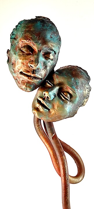 Escultura intitulada ""WE ARE! I"" por Elena Kraft, Obras de arte originais, Argila